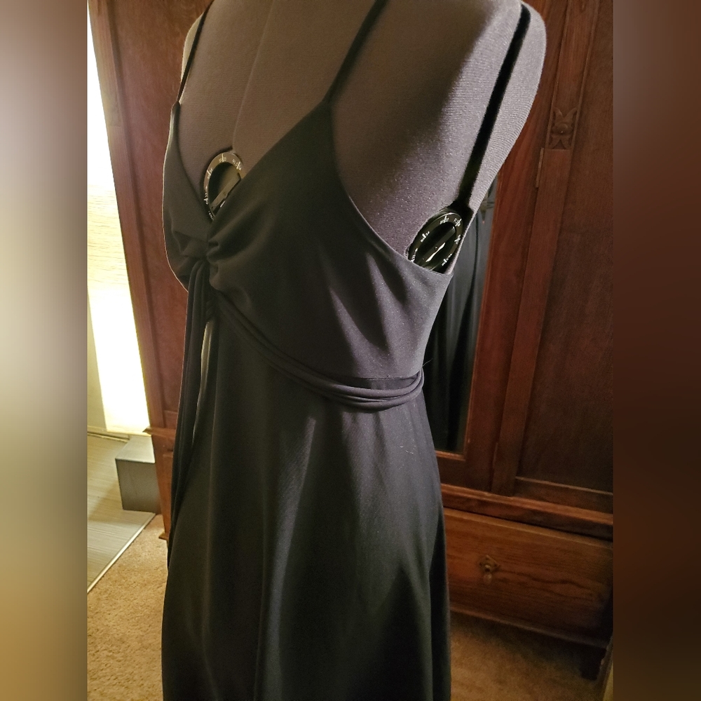 Vintage Easy Street Fashion Black Disco 70s Maxi Dress - Picture 4 of 8